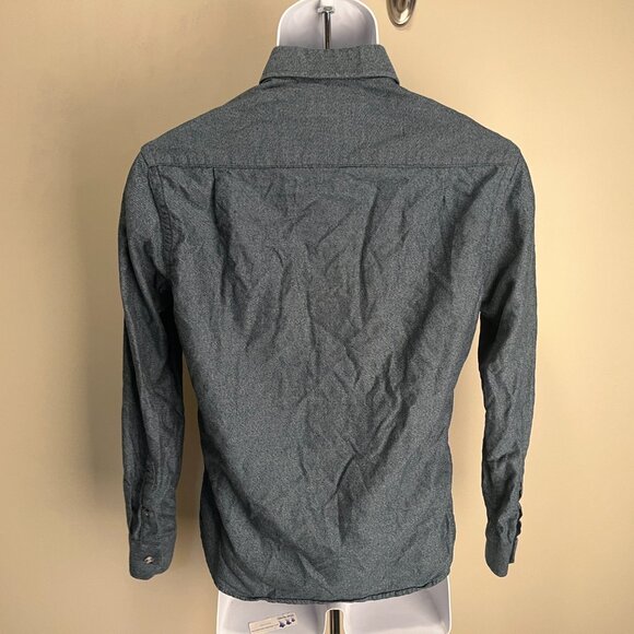 Ash & Erie Men's dark teal long sleeve Slim Fit shirt Small S EUC - Picture 4 of 5